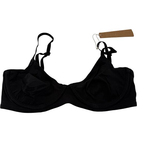 Skims Fits Everybody Unlined Demi Bra Black Onyx New with tags Size 32C - Picture 1 of 4